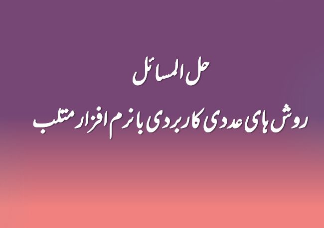 دریافت حل المسائل روش های عددی با نرم افزار متلب برای مهندسان| استیون چاپرا