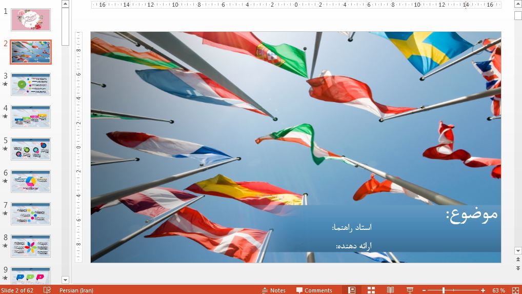 دریافت جدیدترین قالب پاورپوینت حرفه ای بین المللی