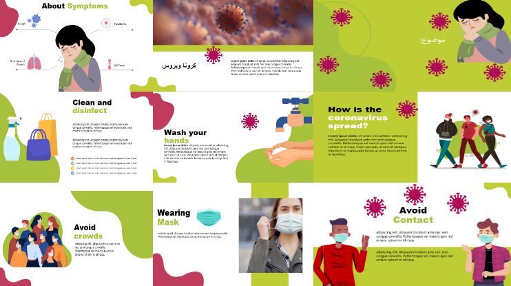 دریافت قالب پاورپوینت حرفه ای کرونا