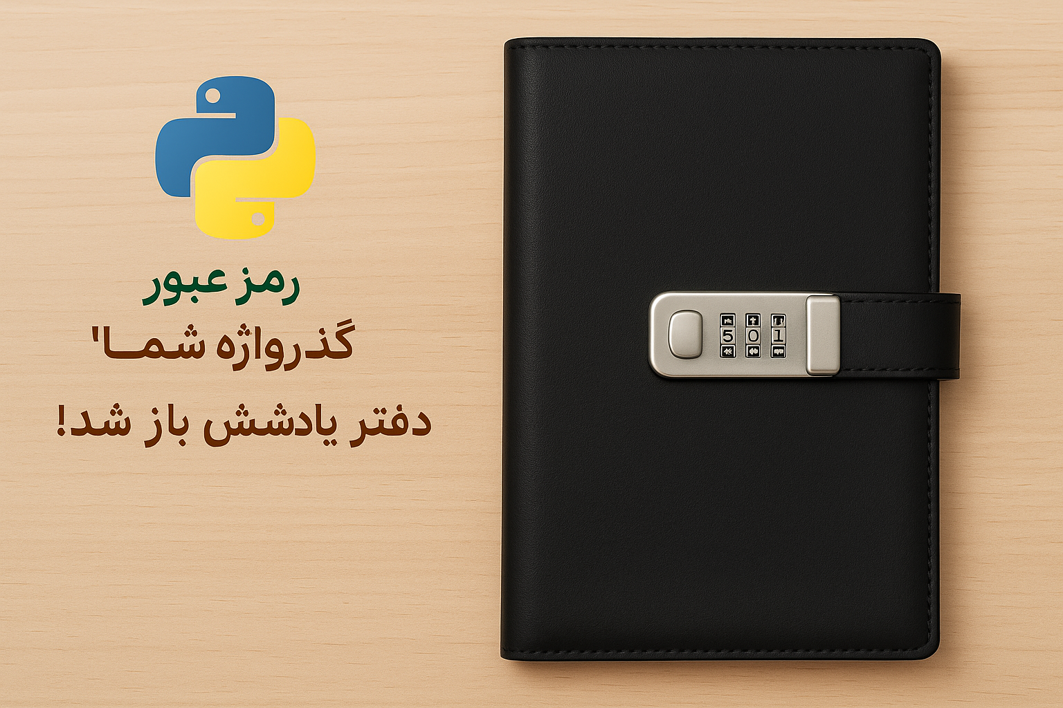 دریافت دفترچه ی یاداشت رمزدار با پایتون