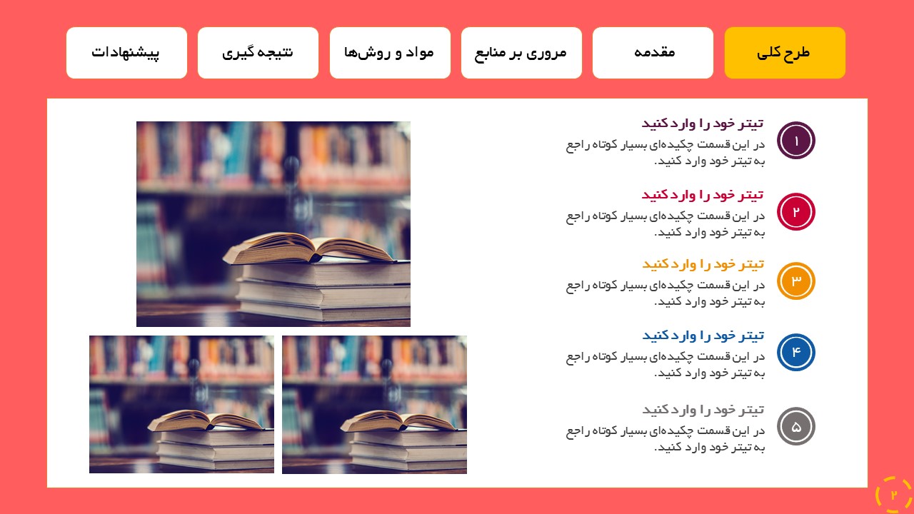 دریافت قالب پاورپوینت طرح کتاب