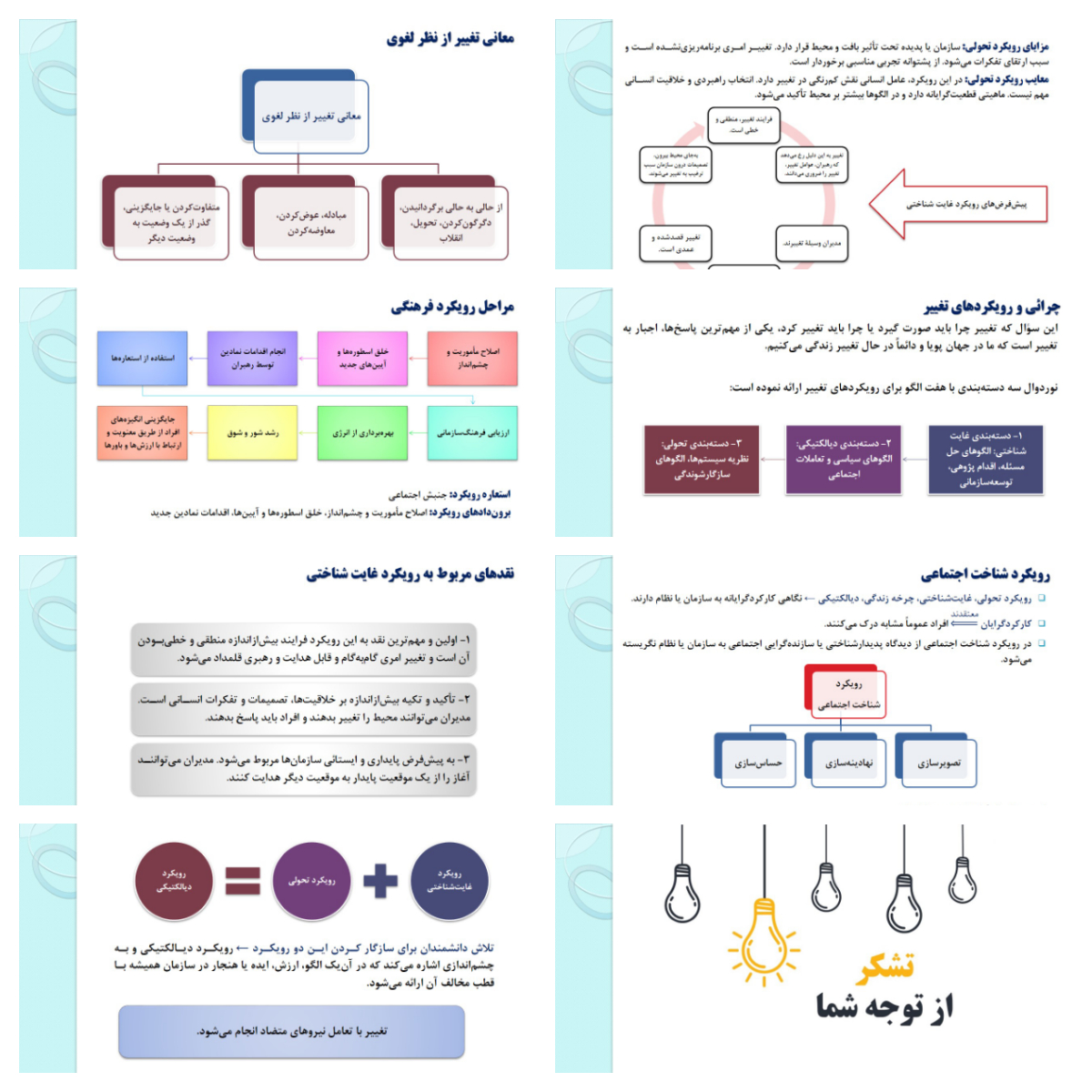 دریافت پاورپوینت بنیادهای نظری تغییر