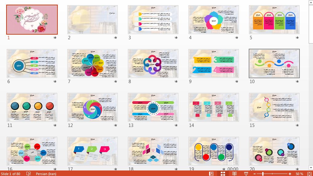 دریافت قالب پاورپوینت حرفه ای عمرانی